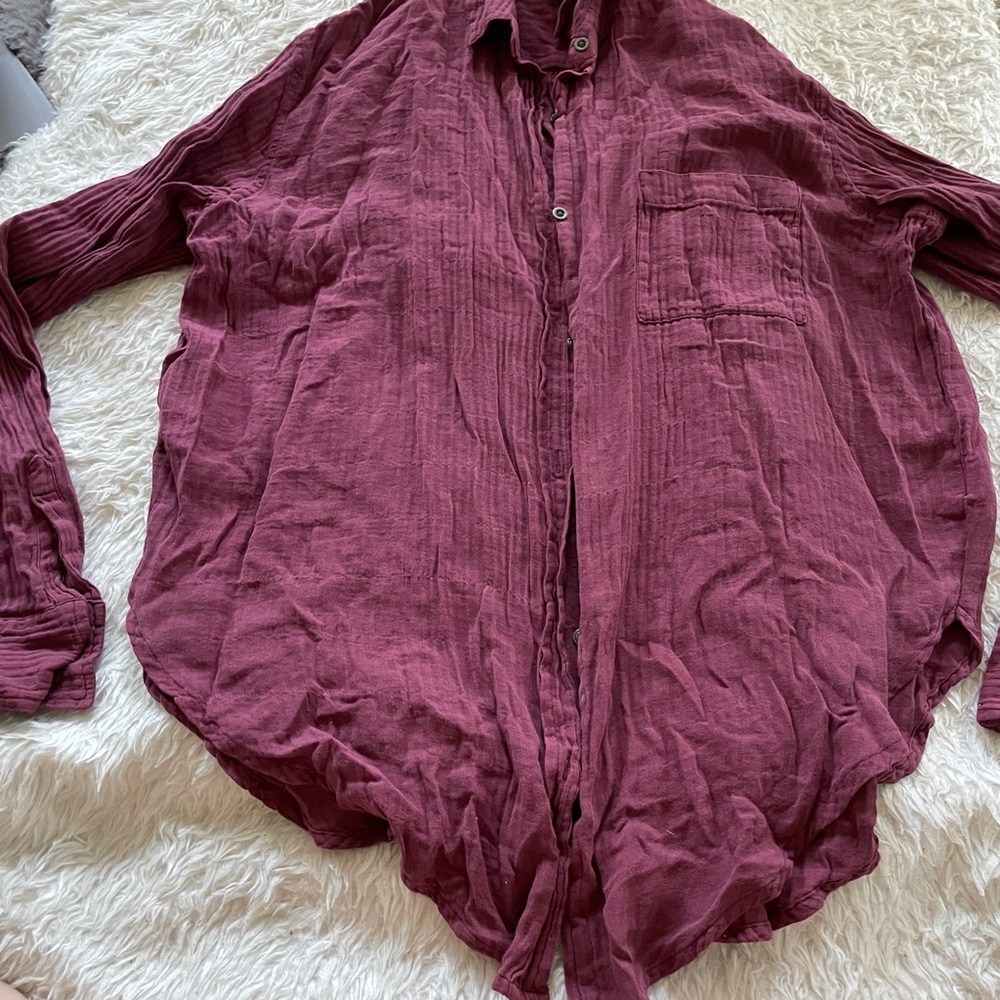 Universal Thread Maroon button down long sleeve